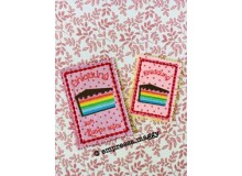 ITH - Postkarte Einladung Regenbogenkuchen